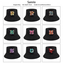 Sanrio Melody kitty Cinnamoroll Kuromi anime Fisherman Bucket Hat Cap