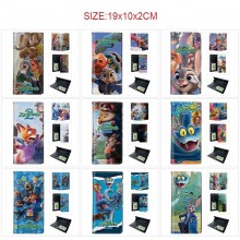 Zootopia PU Long Wallets Purses ID Card Holder