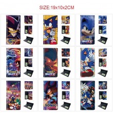 Sonic the Hedgehog PU Long Wallets Purses ID Card Holder