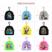 Zootopia plush coin purse keychain headphone bag