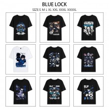 Blue Lock anime summer short sleeve cotton t-shirt...