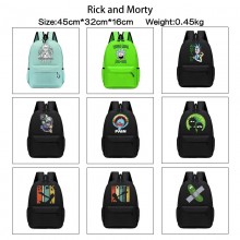 Rick and Morty anime backpack bags