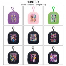 K-POP Demon Hunters plush coin purse keychain head...