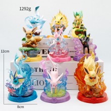 9pcs/set Pokemon Eevee anime figures