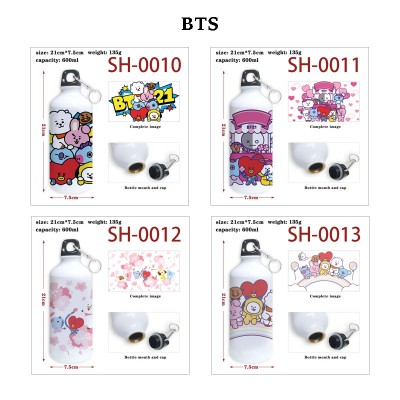 BTS Aluminum Water Bottle Drinking Cup