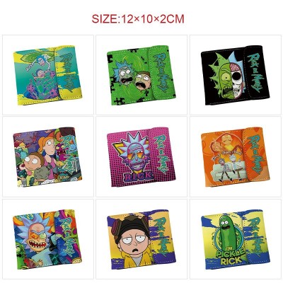 Rick and Morty anime snap wallet buckle purse