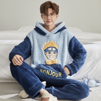 Naruto Stitch anime Winter Pajamas Thick Homeclothes