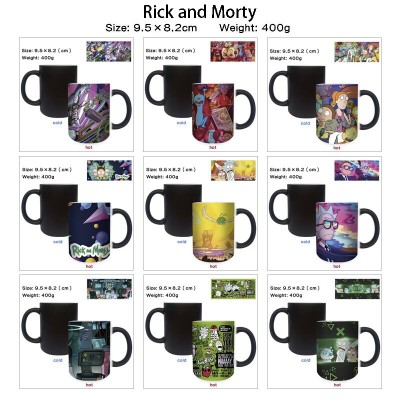 Rick and Morty Heating Color Changing Ceramic Cup Mug