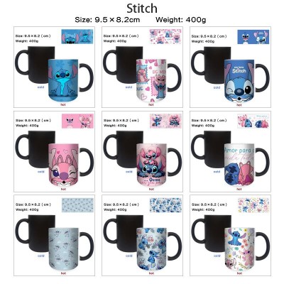 Stitch Heating Color Changing Ceramic Cup Mug