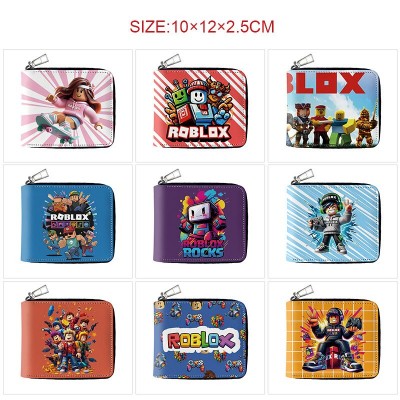 Roblox game zipper long wallet purse
