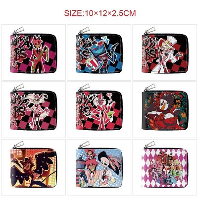 Hazbin Hotel anime zipper long wallet purse