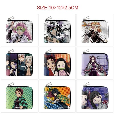 Demon Slayer anime zipper long wallet purse