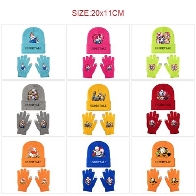 Undertale Knitted Hat and Gloves Set