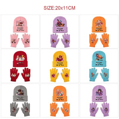 Toilet-bound Hanako-kun Knitted Hat and Gloves Set