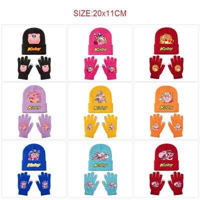 Kirby Knitted Hat and Gloves Set
