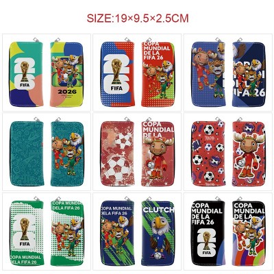 2026 Football FIFA World Cup long zipper wallet purse