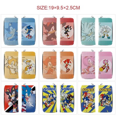 Sonic the Hedgehog anime long zipper wallet purse