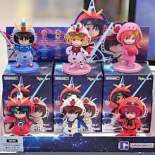 6pcs/set Gundam anime figures