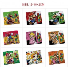 Super Mario anime snap wallet buckle purse