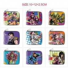 JoJo's Bizarre Adventure anime zipper long wallet ...