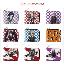 Dangan Ronpa anime zipper long wallet purse