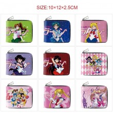 Sailor Moon anime zipper long wallet purse