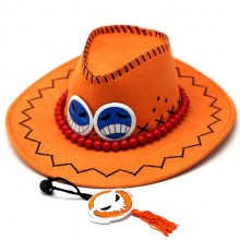 One Piece Ace anime cosplay cowboy hat