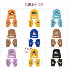 CRYBABY Knitted Hat and Gloves Set
