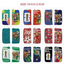 2026 Football FIFA World Cup long zipper wallet pu...
