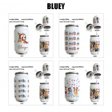 Bluey Stainless Steel Thermos Straw Cups