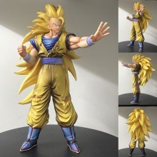 33cm Dragon Ball Super Saiyan 3 Son Goku Raise Han...
