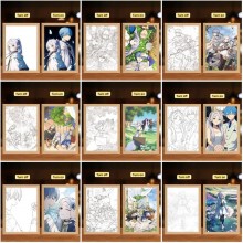 Frieren Beyond Journey's End Led Photo Frame Lamp Painting Night Lights