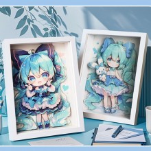 Original Hatsune Miku 3D DIY Paper Puzzle Art Painting