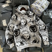 The Punisher skeleton long sleeve hoodies sweater cloth