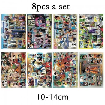8Sheets Dragon Ball anime Poster Stickers set