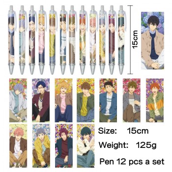 Free! anime ballpoint pen ball pens(12pcs a set)