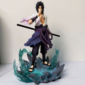 33cm Naruto Uchiha Sasuke anime figure(can lightable)