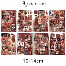 8Sheets Slam Dunk anime Poster Stickers set
