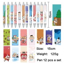 crybaby anime ballpoint pen ball pens(12pcs a set)