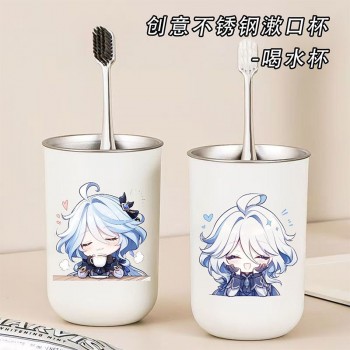 Genshin Impact 304 stainless steel mouthwash toothbrush cups