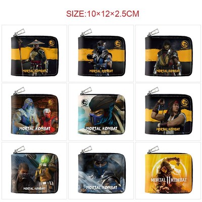 Mortal Kombat game zipper long wallet purse