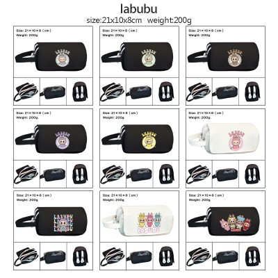 Labubu anime Oxford Pencil Bag Pen Case