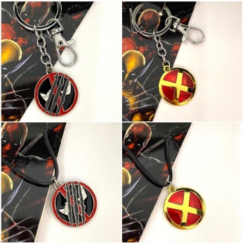 Deadpool &amp;amp; Wolverine key chain necklace
