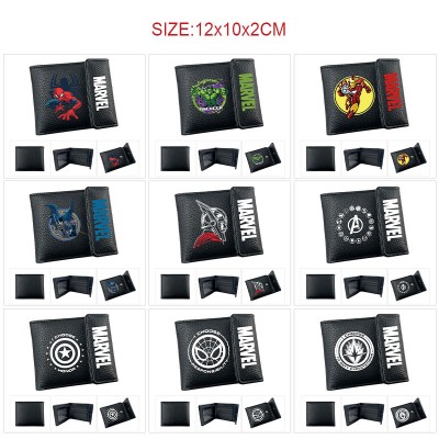 Super Hero Iron Spider-man Super Man Batman snap wallet buckle purse