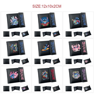 Stitch anime snap wallet buckle purse