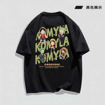 One Piece anime short sleeve cotton t-shirt