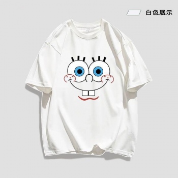 Spongebob anime short sleeve cotton t-shirt