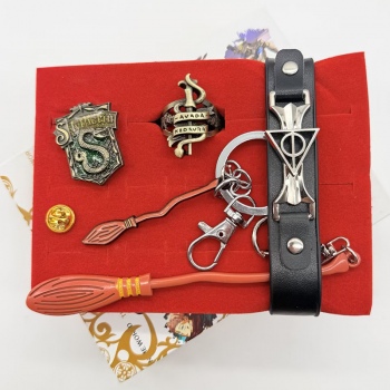 Harry Potter alloy key chains weapon sword a set