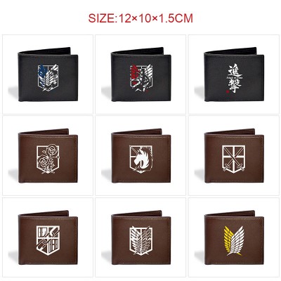 Attack on Titan anime wallet purse