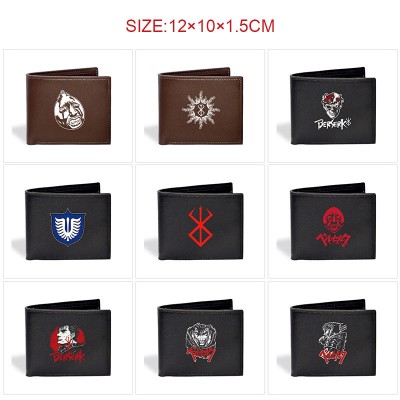 Berserk anime wallet purse